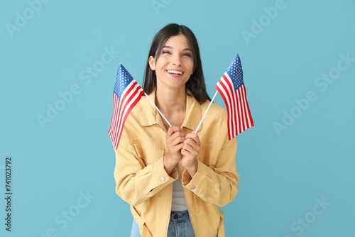 Beautiful happy young woman...