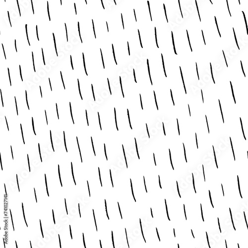 Thin diagonal pencil short lines seamless pattern. Hand drawn doodle texture with tiny brush strokes.