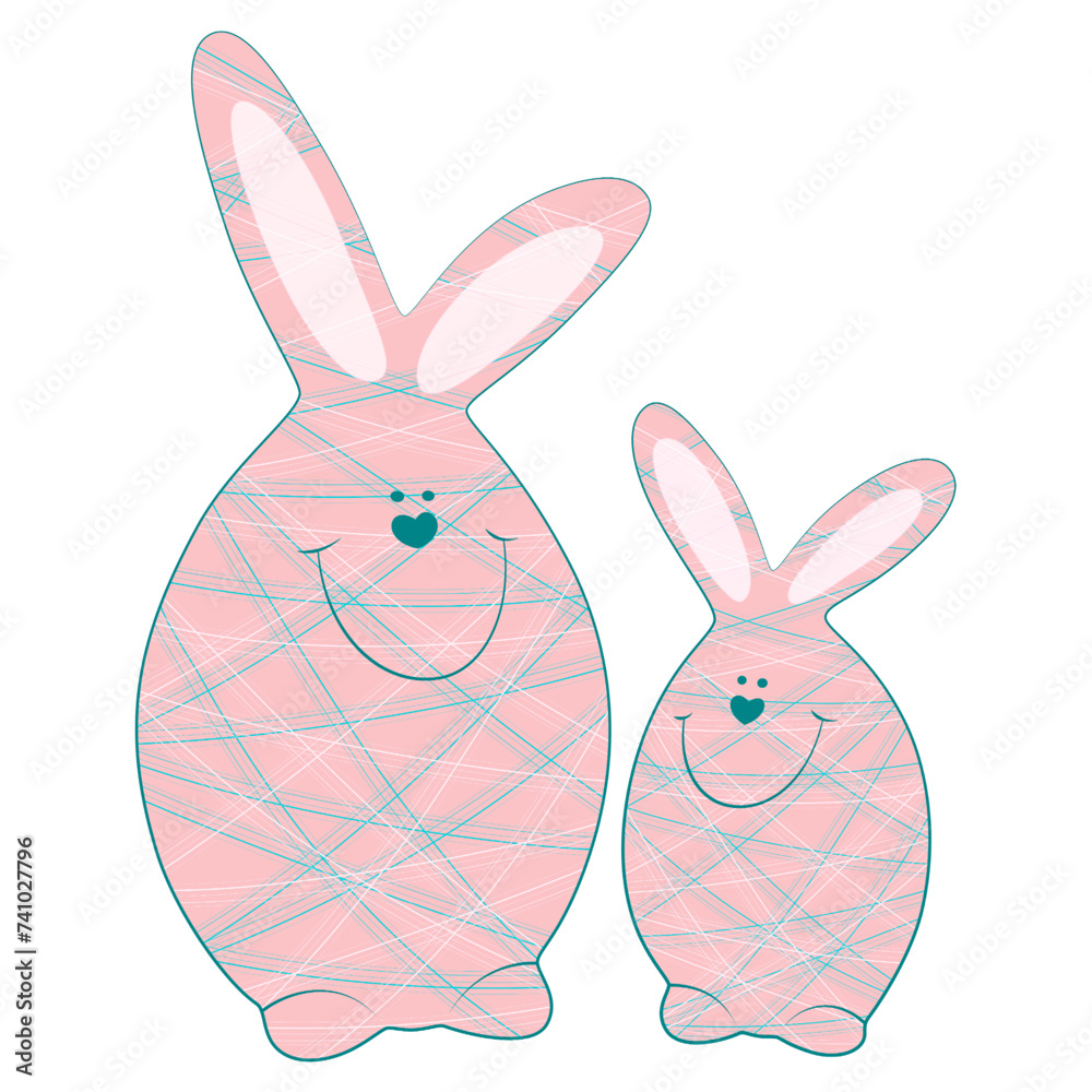 Obraz premium Happy easter funny bunny