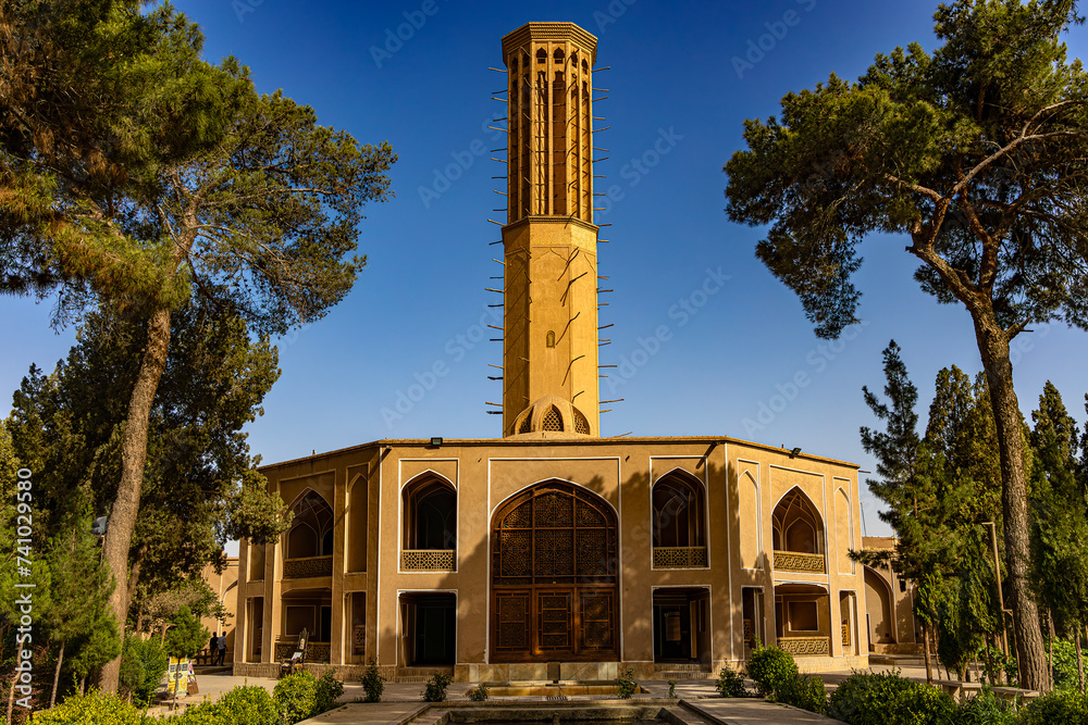 Iran. Yazd. The eight-sided tower of Dolat Abad - the tallest existing windcatcher of Iran