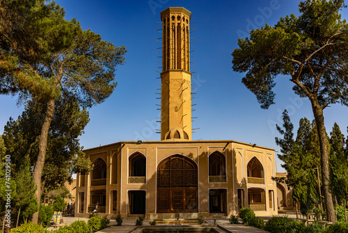Iran. Yazd. The eight-sided tower of Dolat Abad - the tallest existing windcatcher of Iran photo
