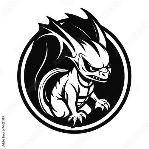 chupacabra monster  vector illustration isolated transparent background logo, cut out or cutout t-shirt print design