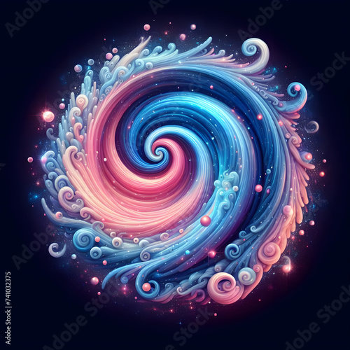 abstract background with spiral