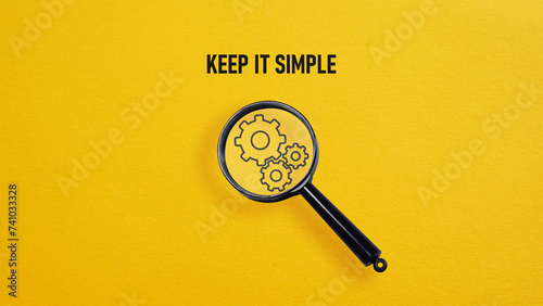 Keep it simple is shown using the text photo
