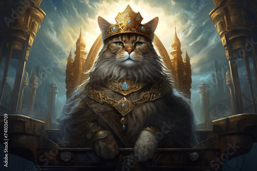 cat king image