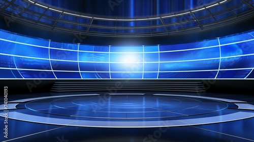 breaking news virtual tv studio set television background