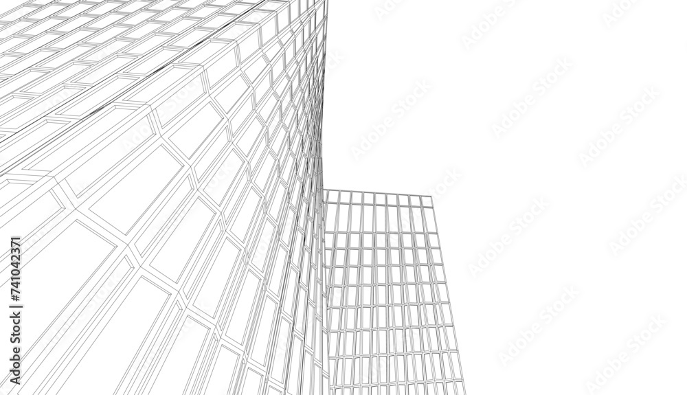 abstract modern building abstract modern building