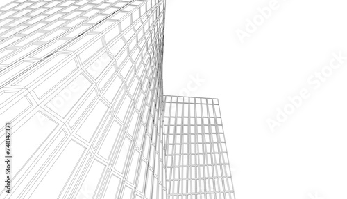 abstract modern building