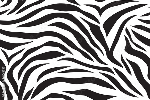 Black stripes on the skin of a zebra