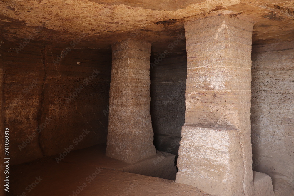 Obraz premium tombs of the Nobles in Aswan, Egypt