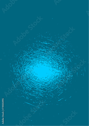 Abstrakte Vektor Darstellung - Sonne Reflexion - Blau- Hintergrund