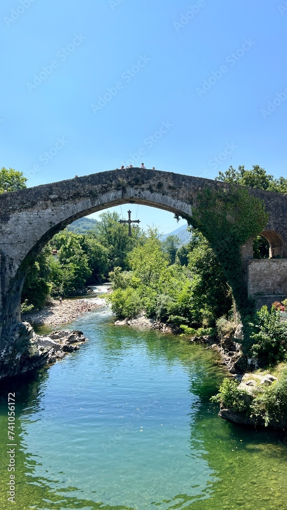 Cangas de Onis bridge in Spain
