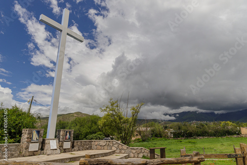 Cross in Tafi del Valle in Tucuman Argentina. photo