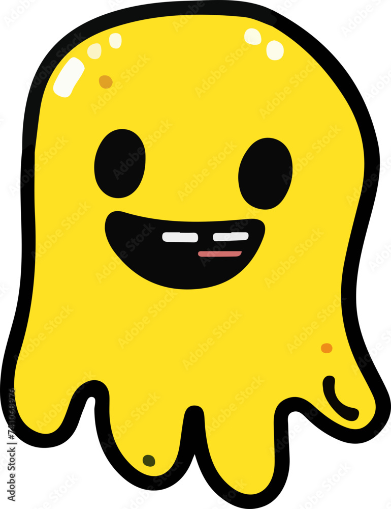A cheerful character with a friendly smile, acting as a delightful mascot with happiness themes. A cheerful character with a friendly smile, acting as a delightful mascot with happiness themes.