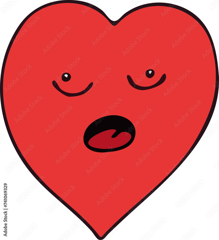 A cute charming monster celebrating Valentine's Day with heart eyes and a joyful expression, great for festive and love-related designs. A cute charming monster celebrating Valentine's Day with heart eyes and a joyful expression, great for festive and love-related designs.