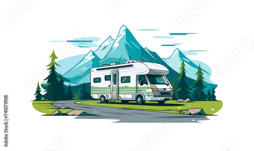 minimalistic isolated illustration