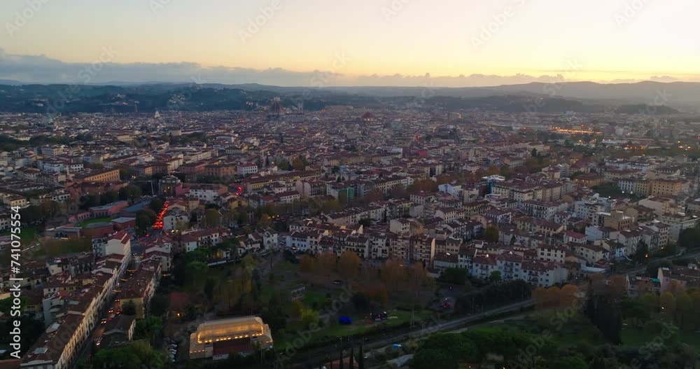 A Captivating Journey Through Time: Aerial Exploration of Florence's Historic Streets and Architectural Wonders. High quality 4k footage A Captivating Journey Through Time: Aerial Exploration of Florence's Historic Streets and Architectural Wonders. High quality 4k footage