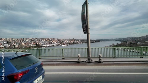 A view from Istanbul Golden Horn bridge