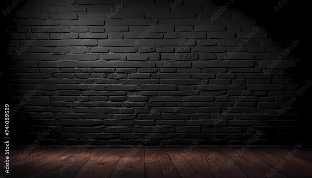 dark room with brick wall dark room with brick wall