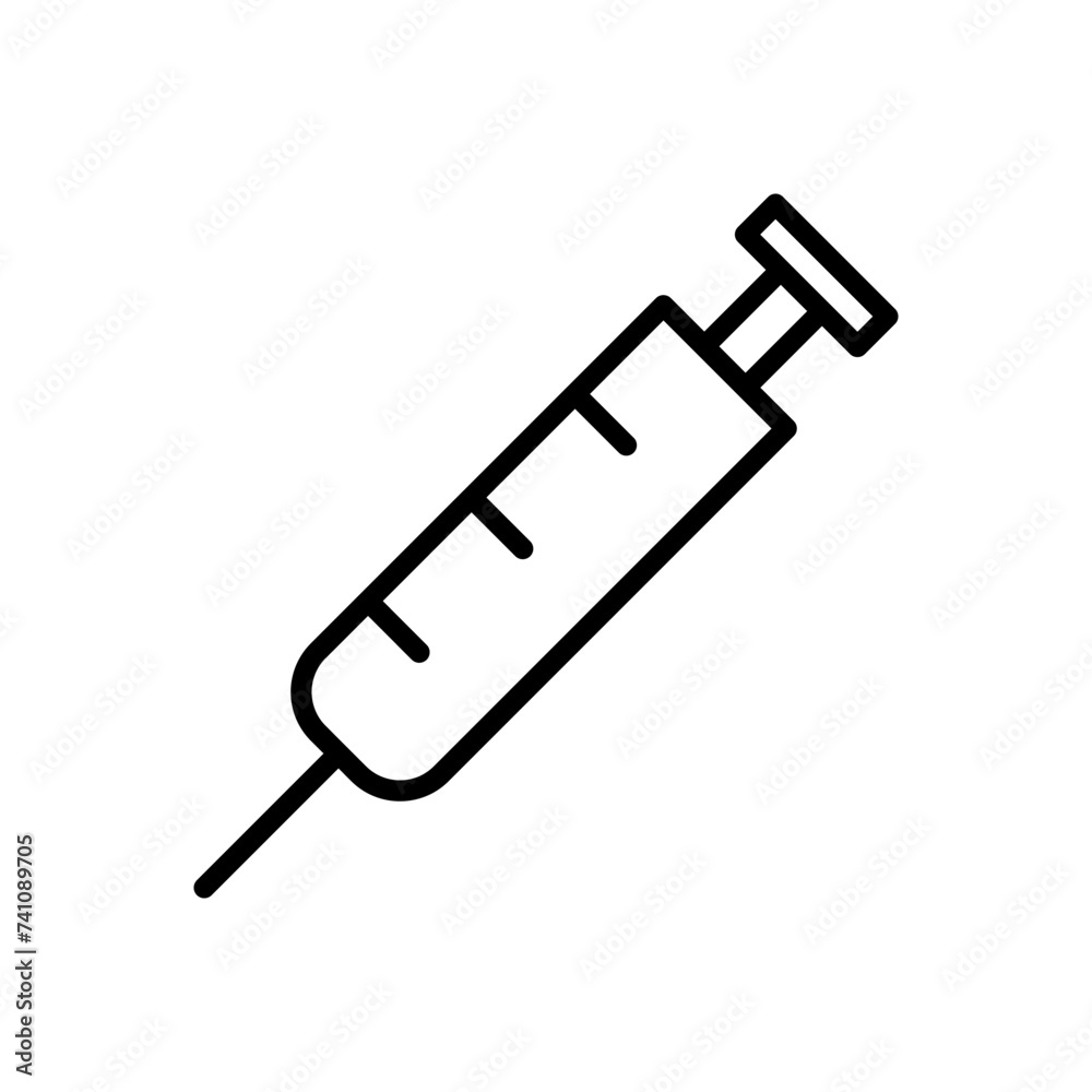 Syringe icon vector. injection icon vector. Syringe icon vector. injection icon vector.