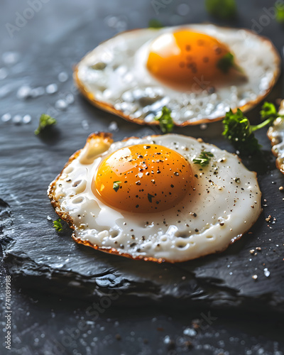 Delicious fried eggs - Food design theme
