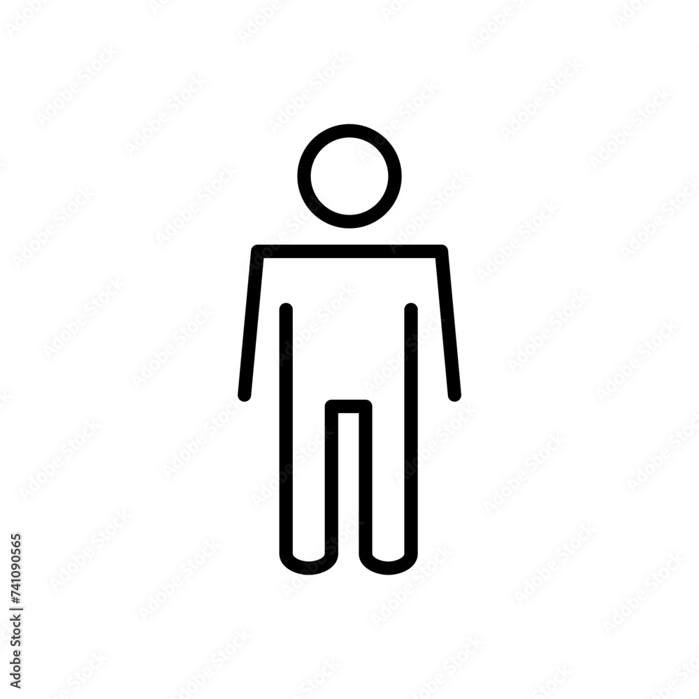 Man icon vector. male icon vector. human symbol Man icon vector. male icon vector. human symbol