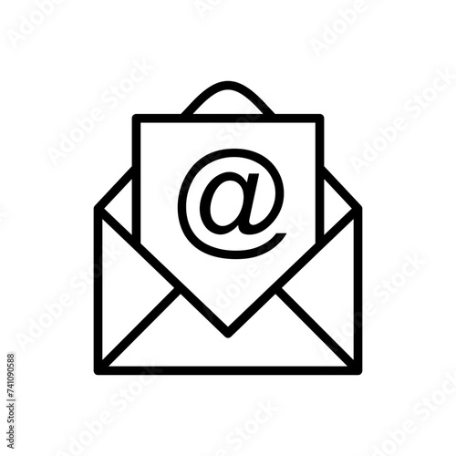 Mail icon vector. email icon vector. E-mail icon. Envelope illustration