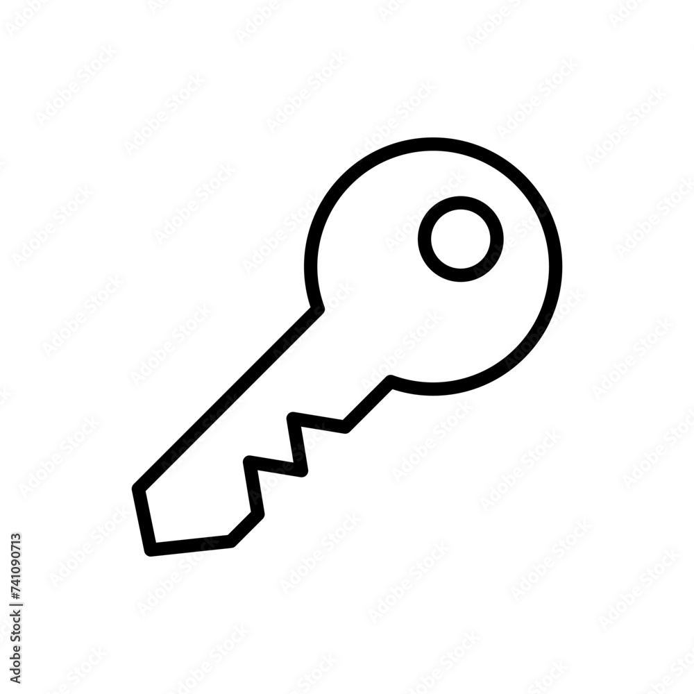Key icon vector. Key vector icon. Key symbol Key icon vector. Key vector icon. Key symbol