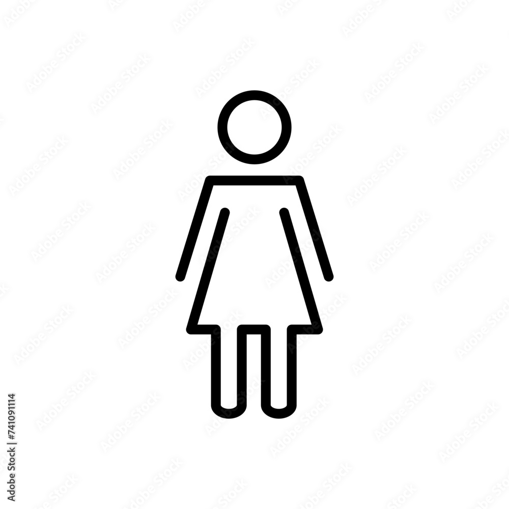Female icon vector. woman icon vector Female icon vector. woman icon vector