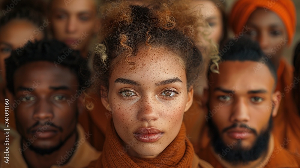 Portrait of people of different gender, race and age Portrait of people of different gender, race and age