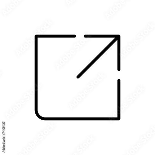 External link icon vector. link icon vector. hyperlink symbol