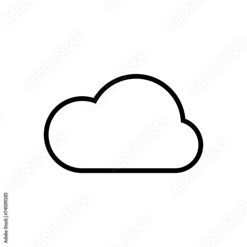 cloud icon vector. cloud vector icon