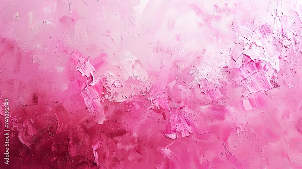 Pink Abstraction, A Modern Art Canvas of Textured Brushstrokes Pink Abstraction, A Modern Art Canvas of Textured Brushstrokes