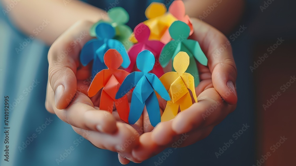 custom made wallpaper toronto digitalEmbrace of Diversity, Nurturing Hands Present a Rainbow of Unity