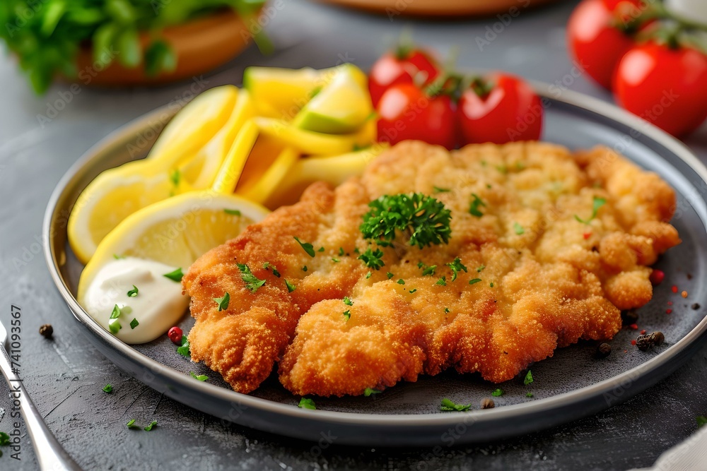 Austrian Cuisine, delicious, wiener schnitzel dish, food, meal Austrian Cuisine, delicious, wiener schnitzel dish, food, meal