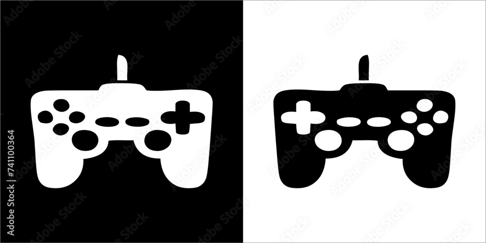 Fototapeta premium Illustration vector graphics of video game icon