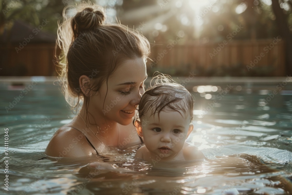 Enhance the learning development of mother teaching children's swimming pool Enhance the learning development of mother teaching children's swimming pool
