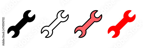Wrench icon vector illustration. repair icon. tools sign and symbol