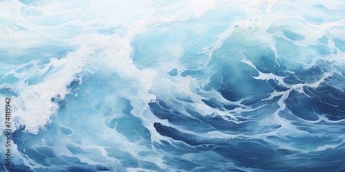 Abstract background with ocean waves