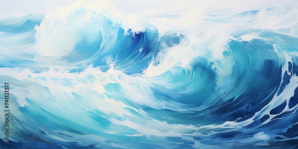 Abstract background with ocean waves.