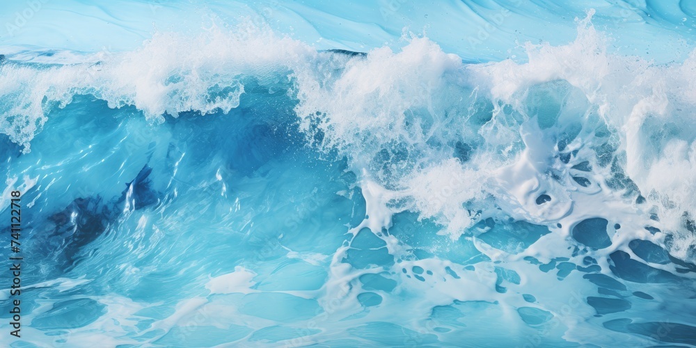 Abstract background with ocean waves.