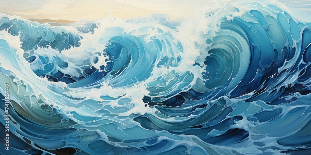 Abstract background with ocean waves. Abstract background with ocean waves.