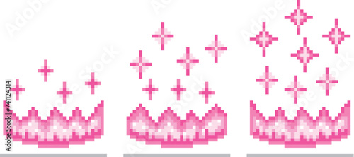 RPG風ドット絵　魔法エフェクト　回復