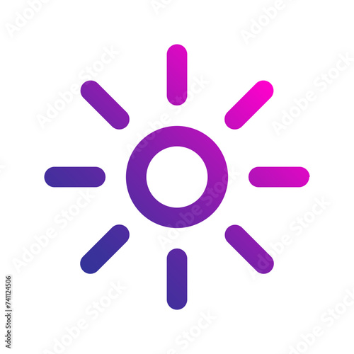 brightness gradient icon