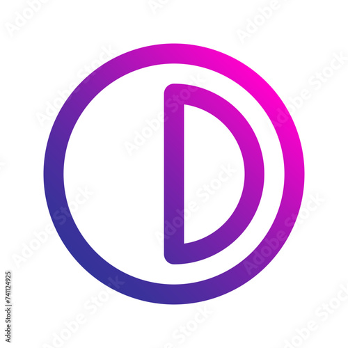 contrast gradient icon