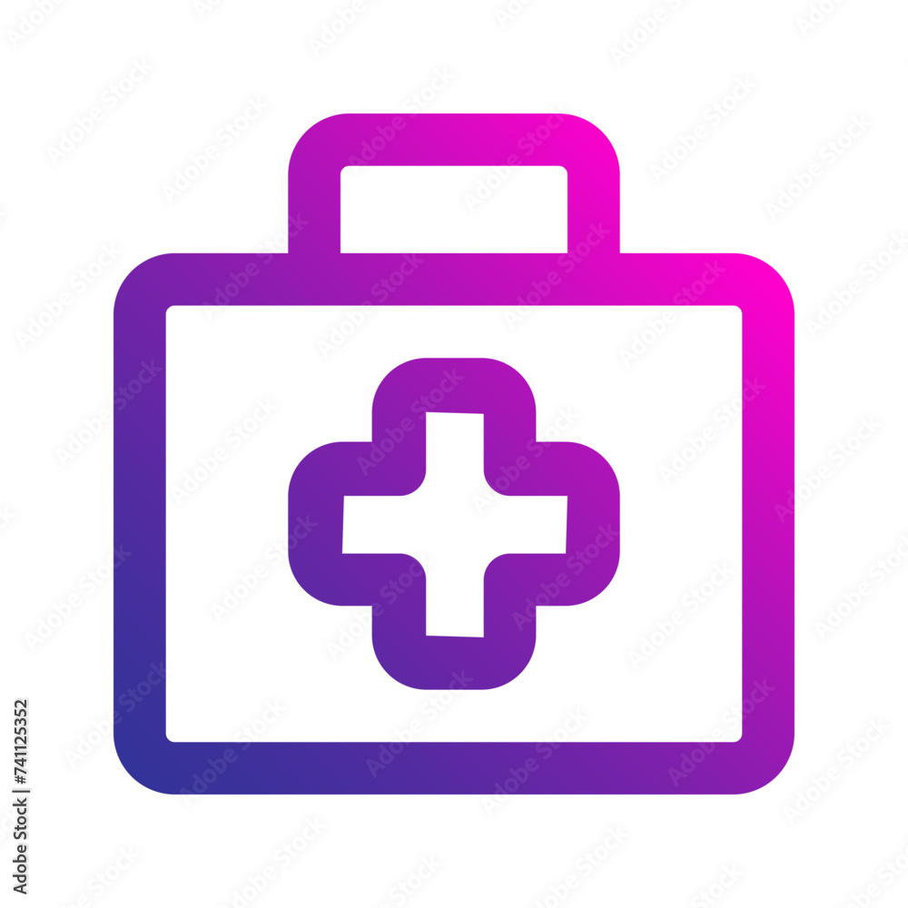 first aid kit gradient icon first aid kit gradient icon