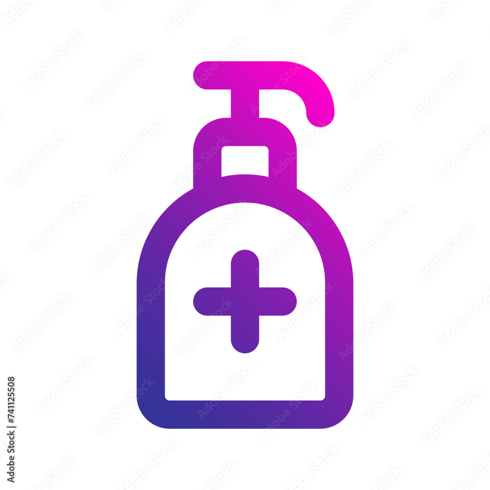 hand sanitizer gradient icon hand sanitizer gradient icon