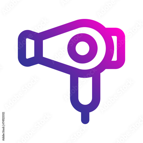 hairdryer gradient icon