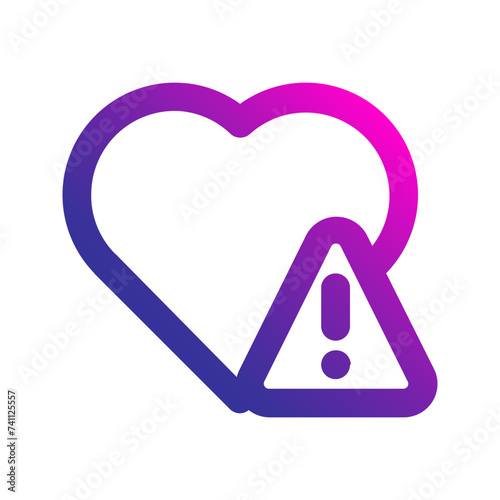 heart disease gradient icon