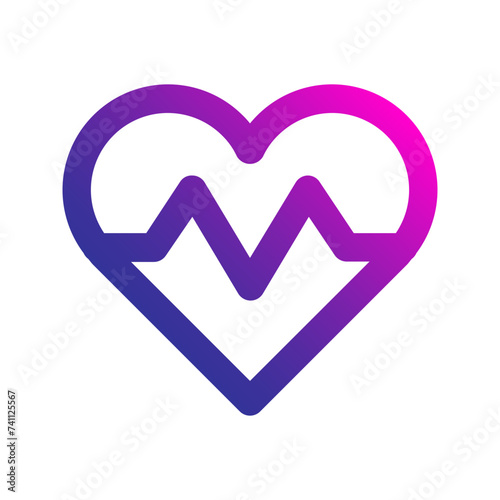 heart rate gradient icon